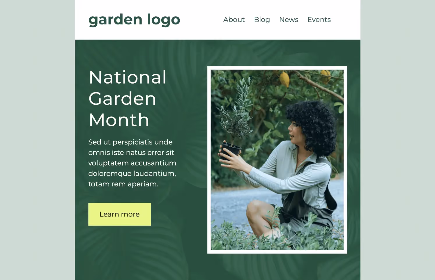 National Garden Month Email Template