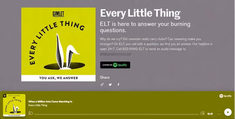 podcast landing page design