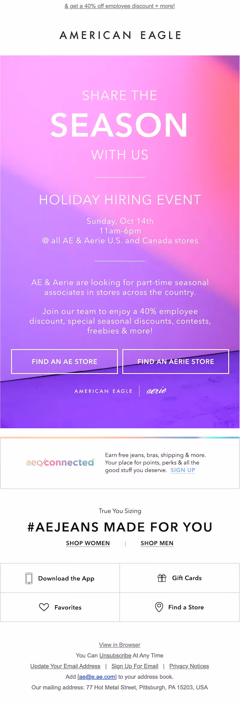 we're hiring email