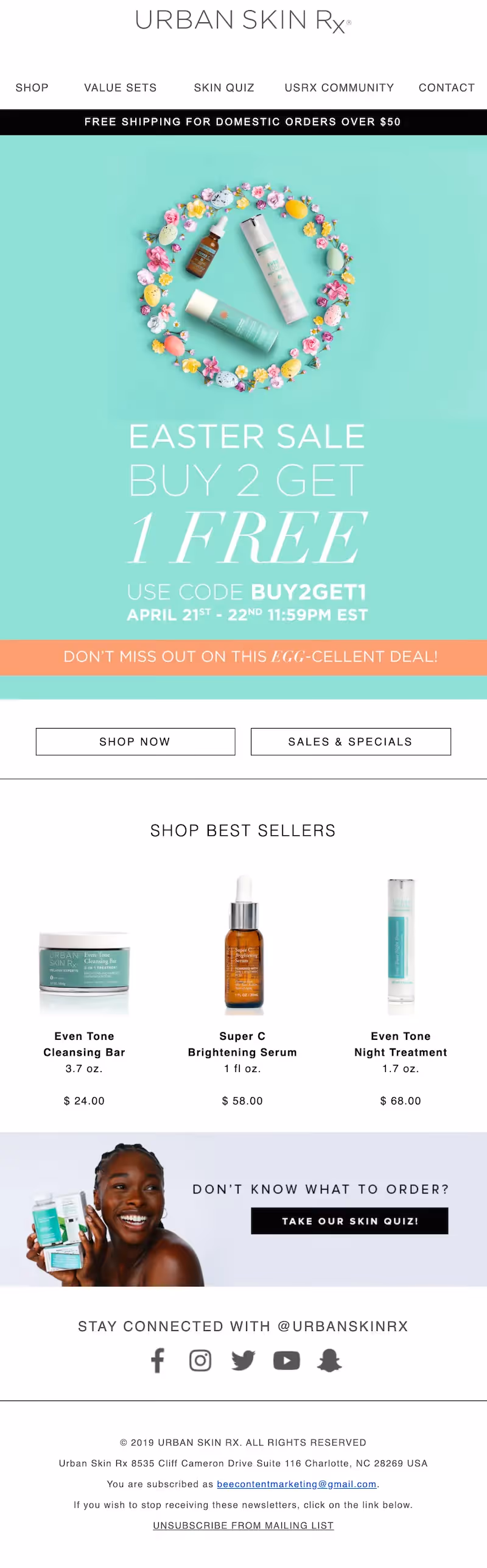 easter email marketing
