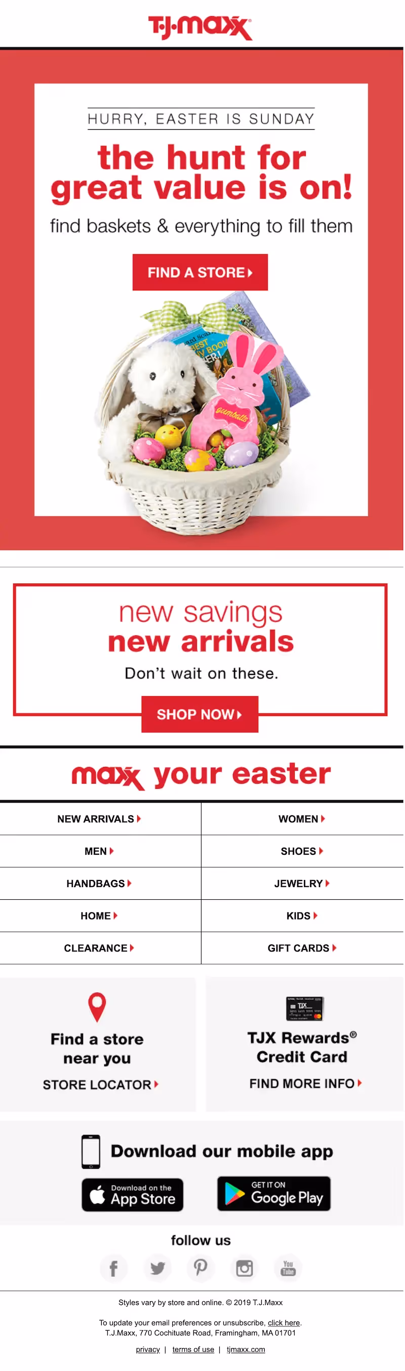 branded email example