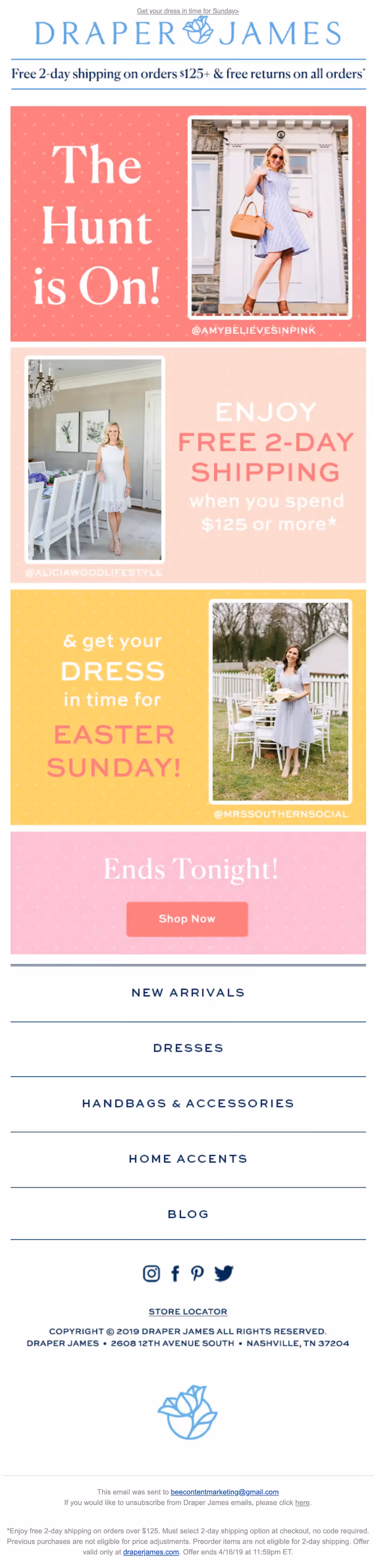 creative Easter email design