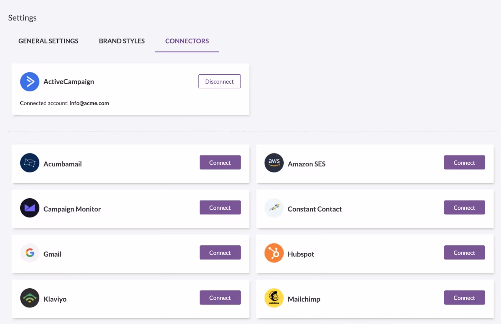 connect to active campaign