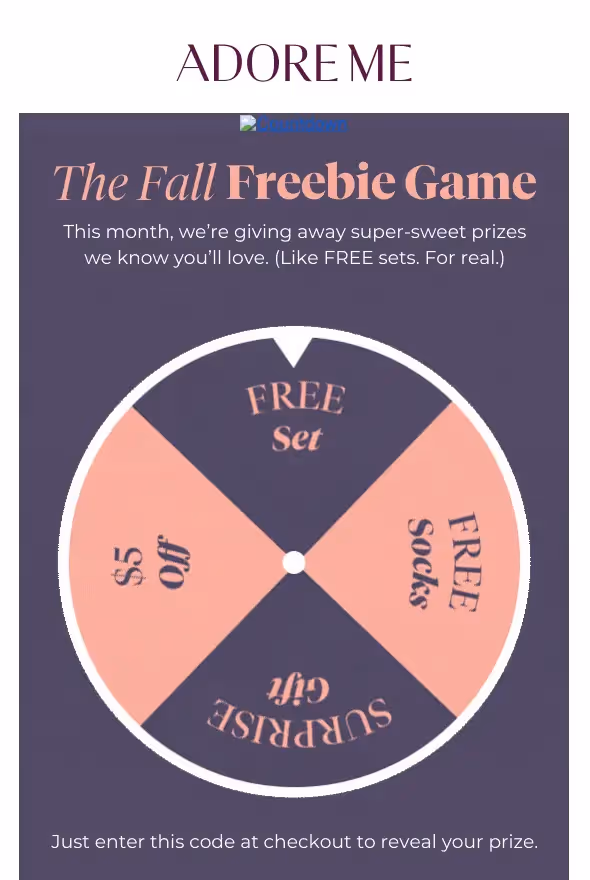 Adore me freedbie fall campaign