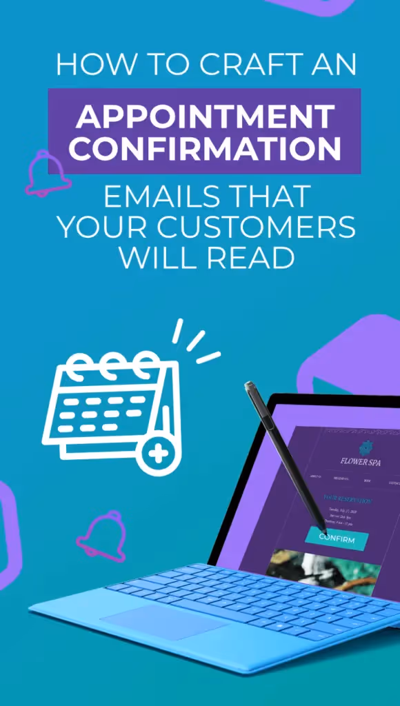 Confirmation Email Cover