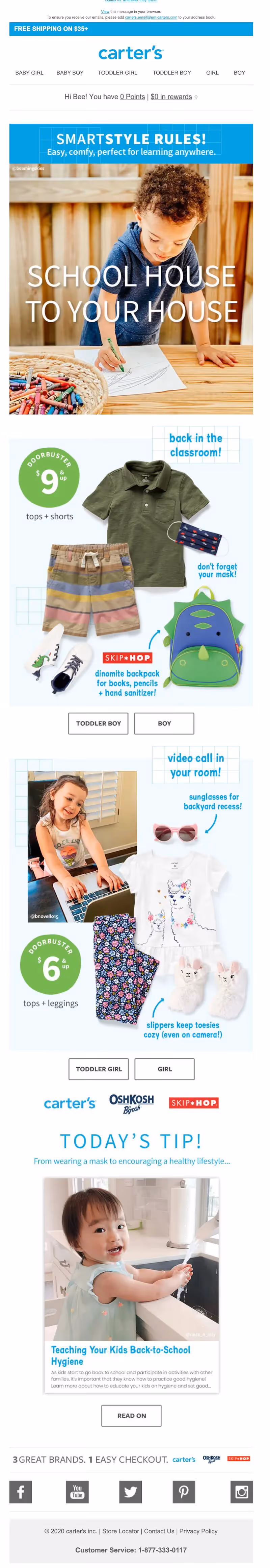 back to school email