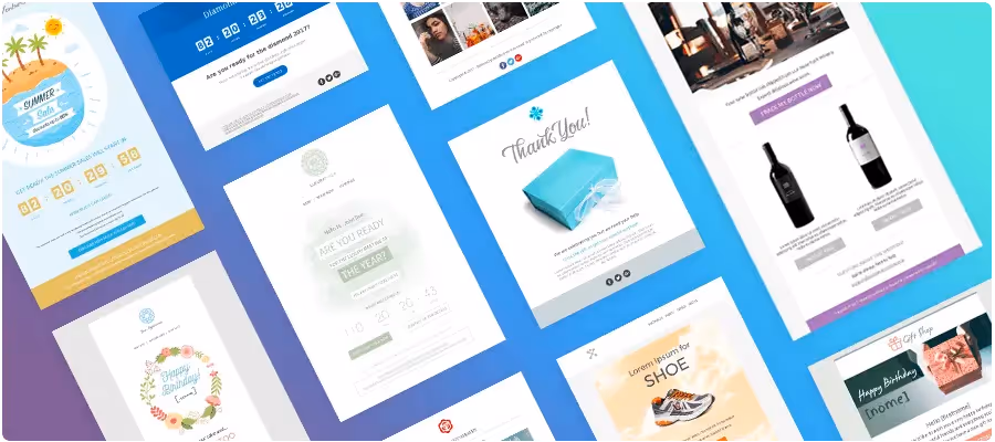 Over 1000 email templates