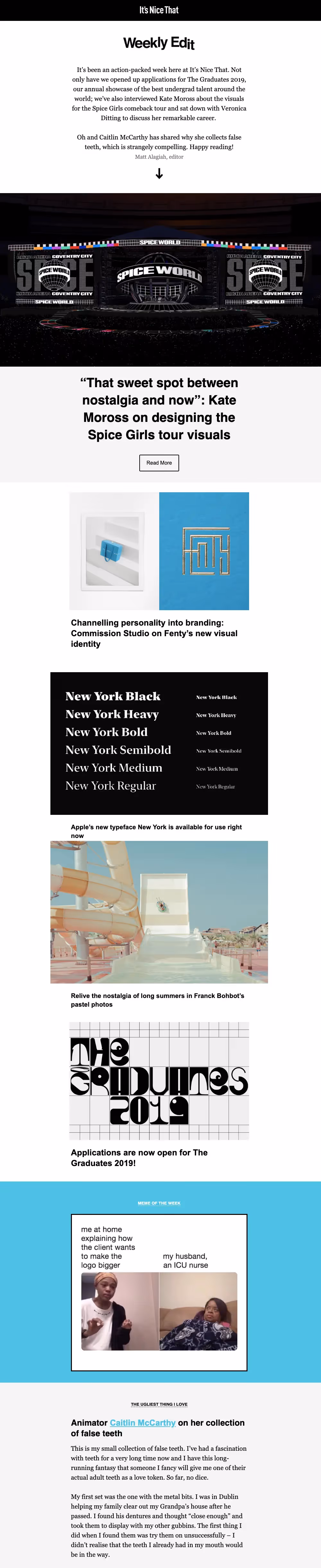 its nice that newsletter content services
