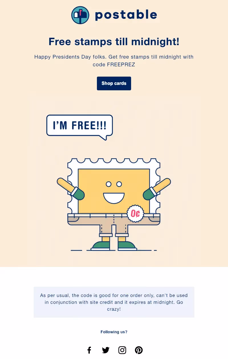 postable email design inspiration