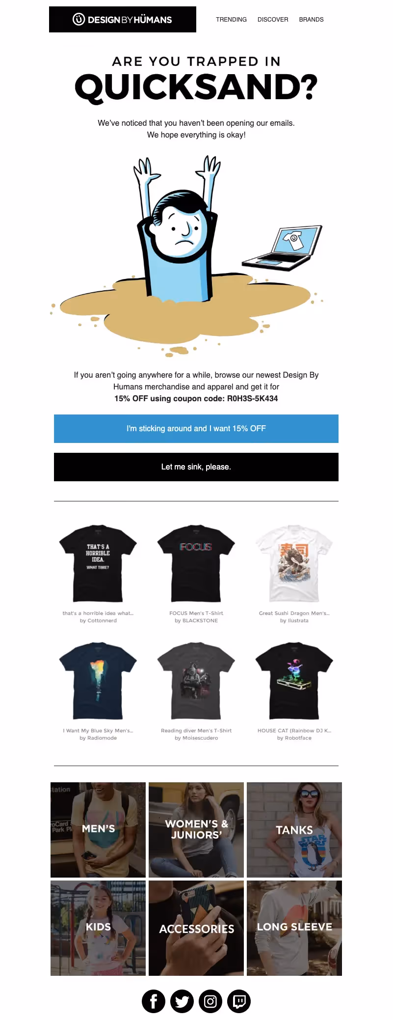 design by humans returning customer email