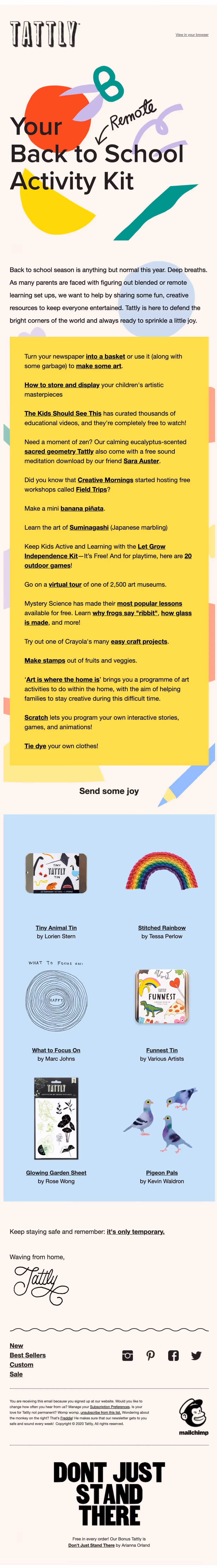 back to school email campaign
