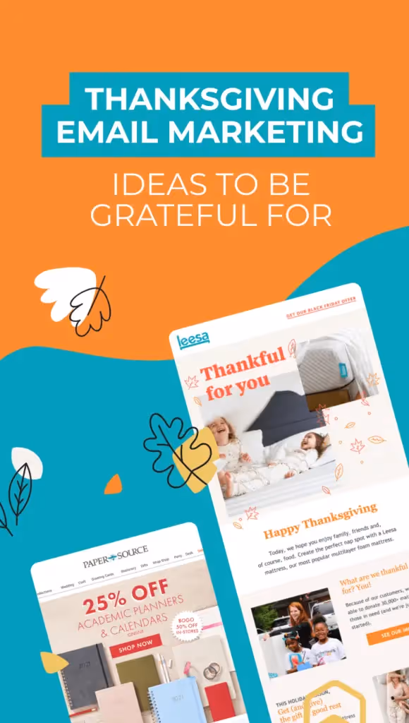 two emails from thanksgiving day