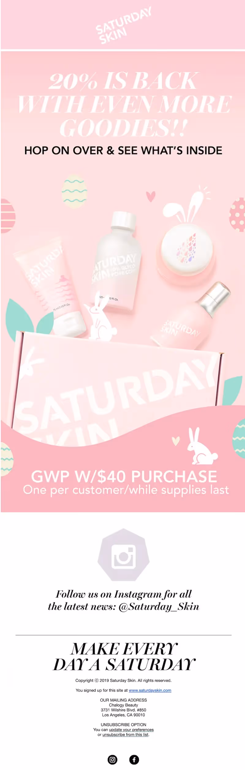 Easter email marketing subject lines