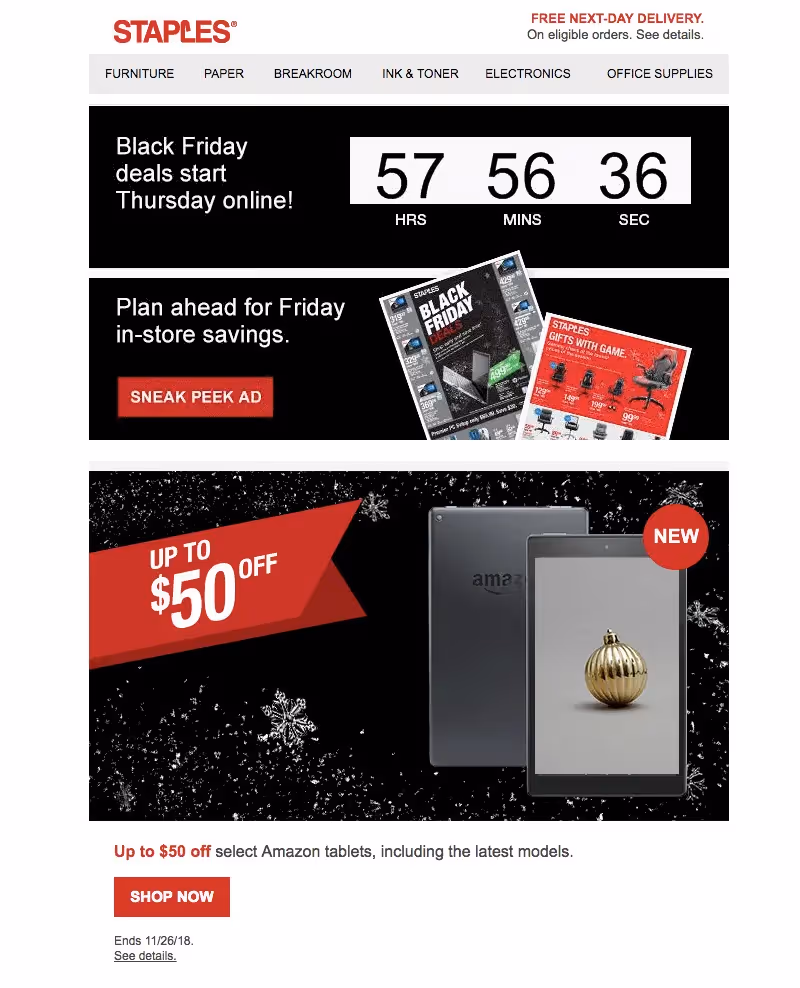 Black Friday Cyber Monday Email Design