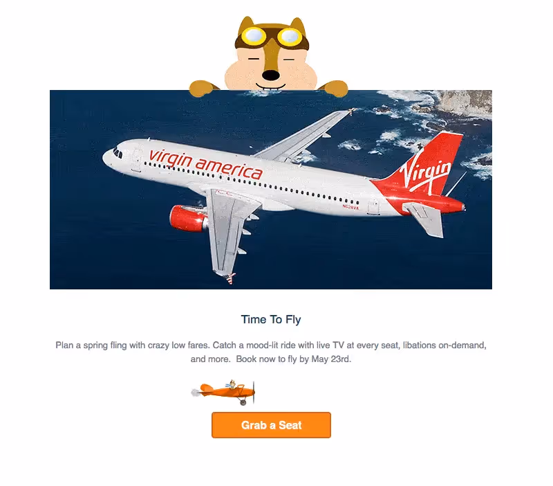 Virgin America invites you to book spring flights with low fares, live TV, and mood-lit rides.