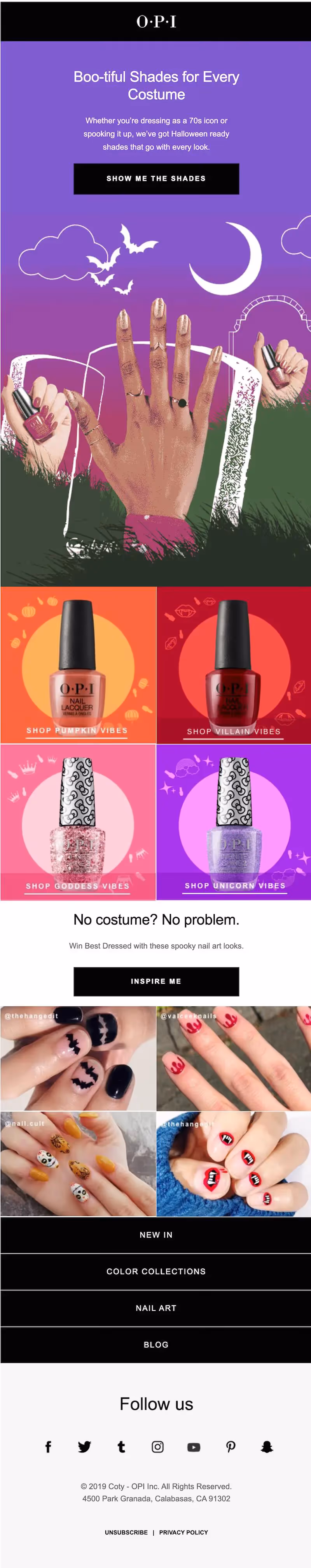 creative halloween email