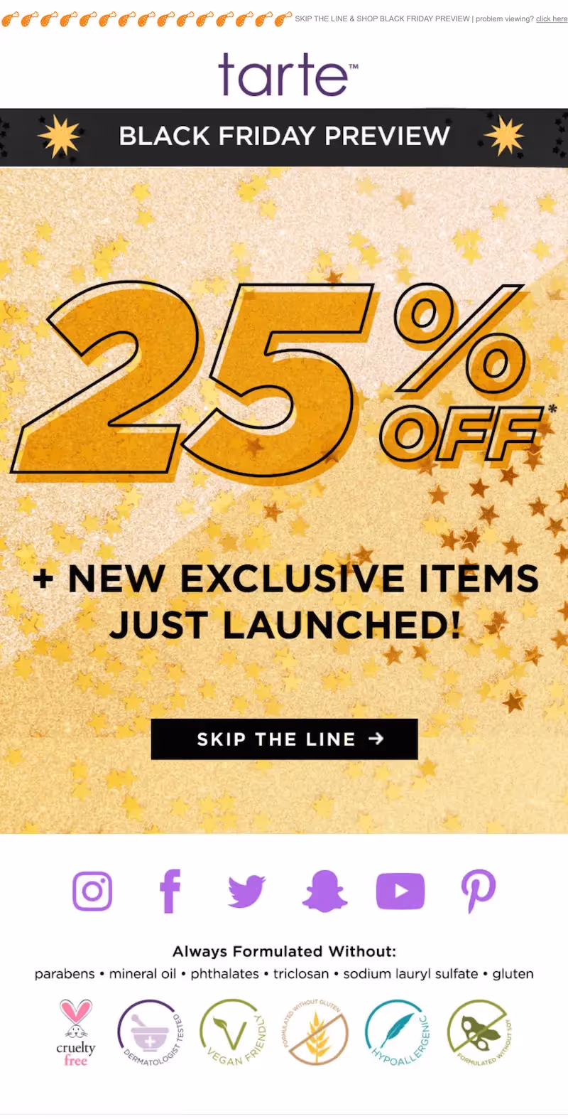 black friday discount email
