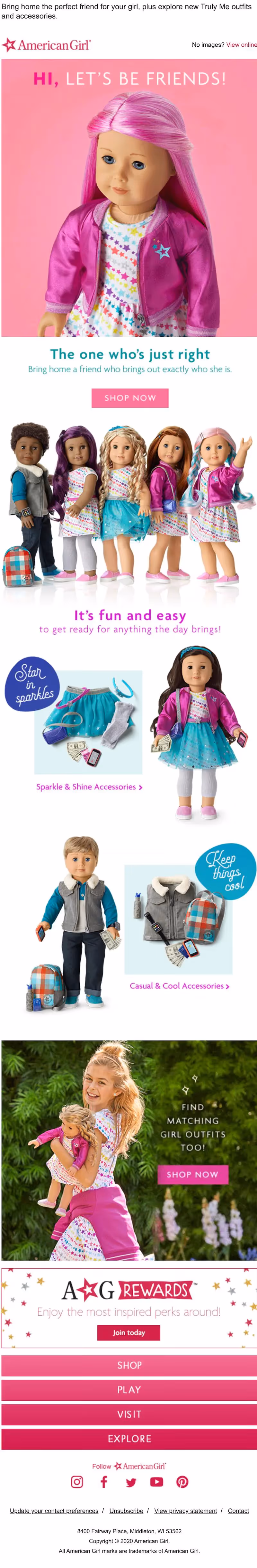 email example for branding