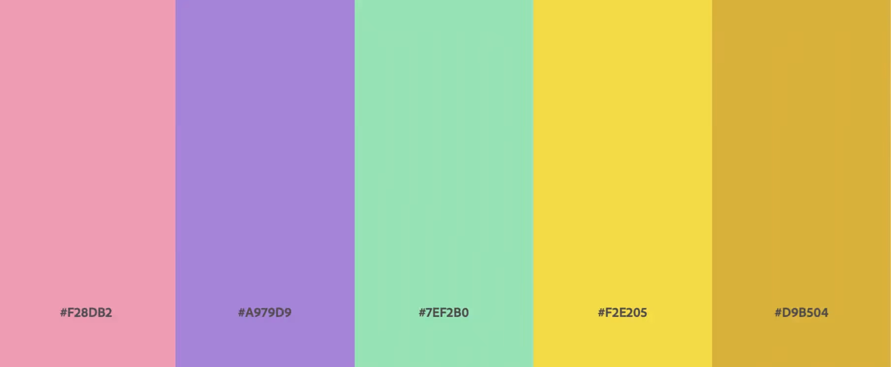 retro color palette