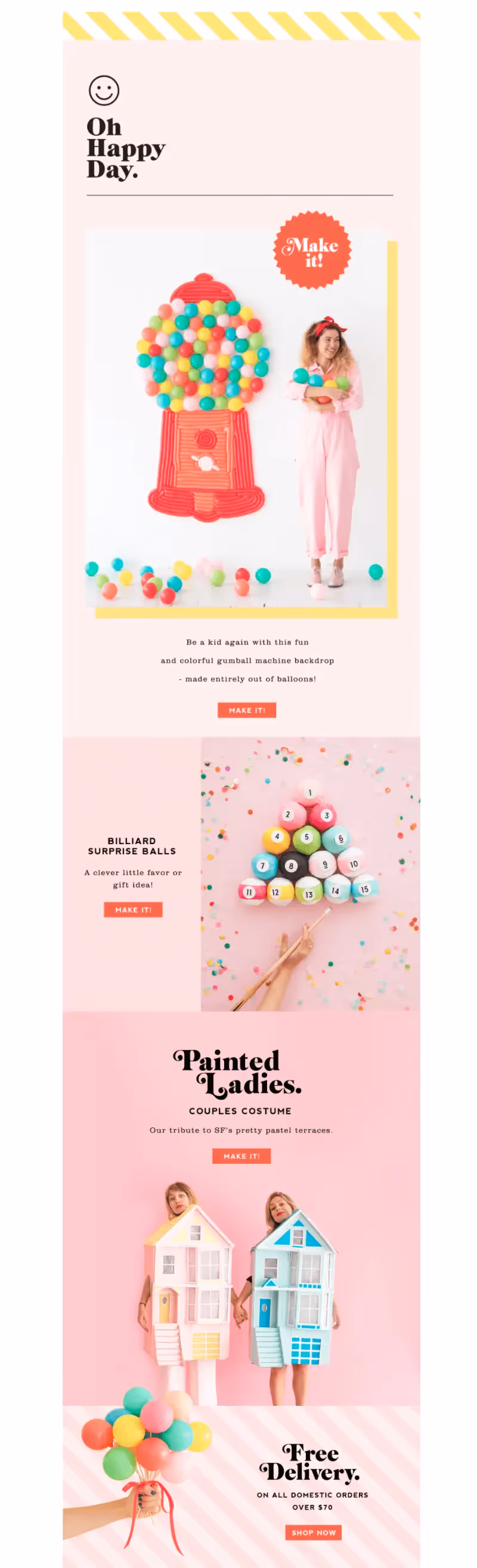 Oh Happy Day Halloween Email Design