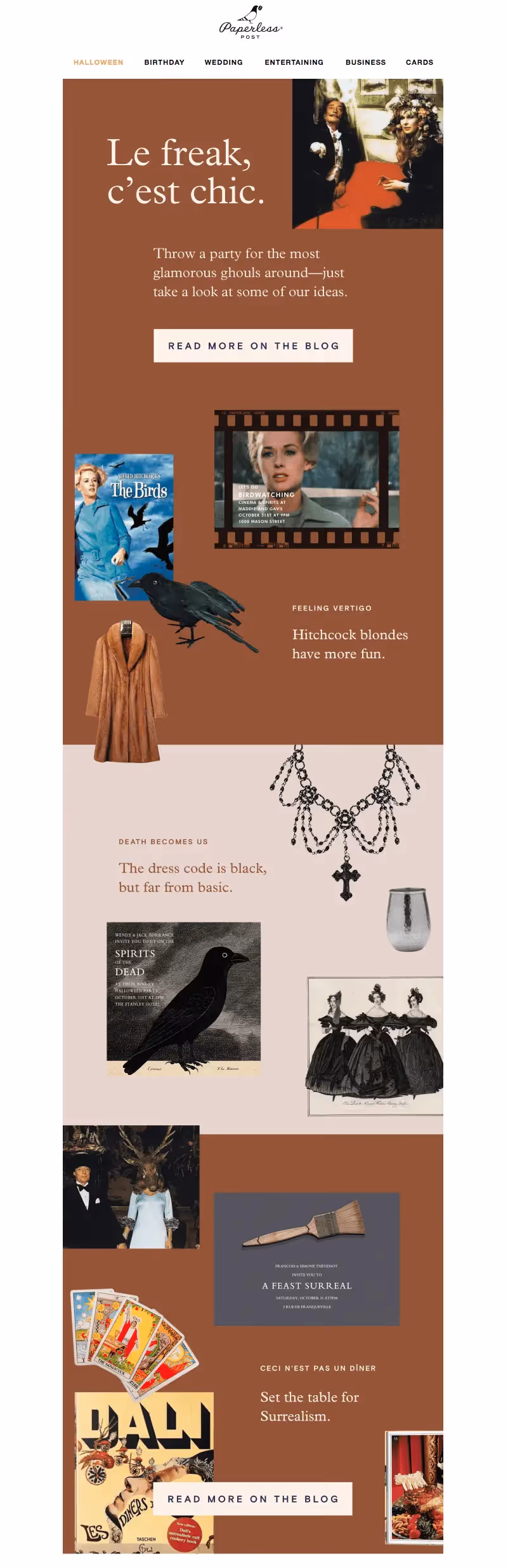 Paperless Post Halloween Email Design