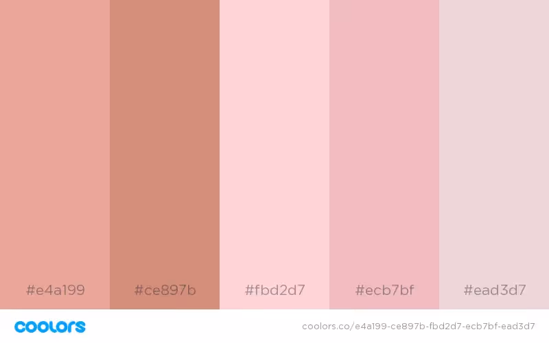 Millennial pink hex codes