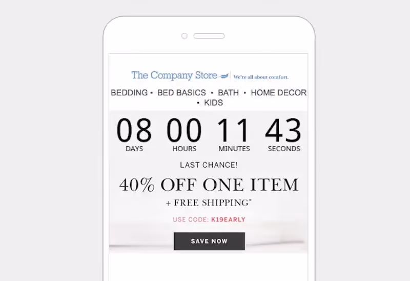 email countdown timer