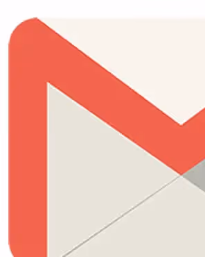 Close-up of Gmail envelope logo icon in flat style, representing strategies to prevent Gmail clipping in email design and deliverability.