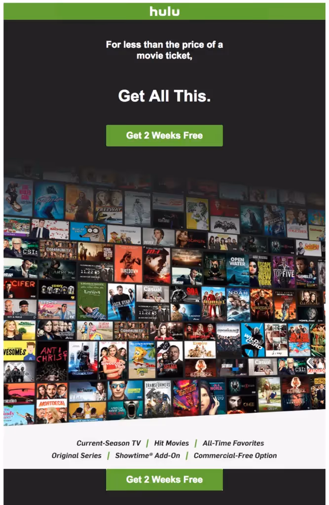 Hulu Abandoned Registration Emails
