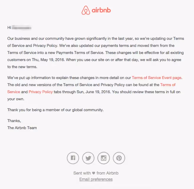 airbnb email newsletter templates
