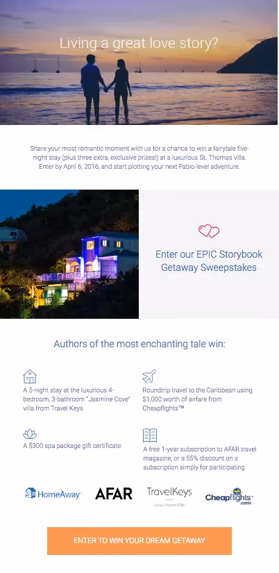 HomeAway email newsletter templates