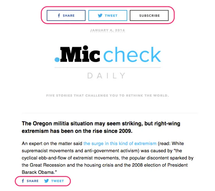 miccheck social media buttons