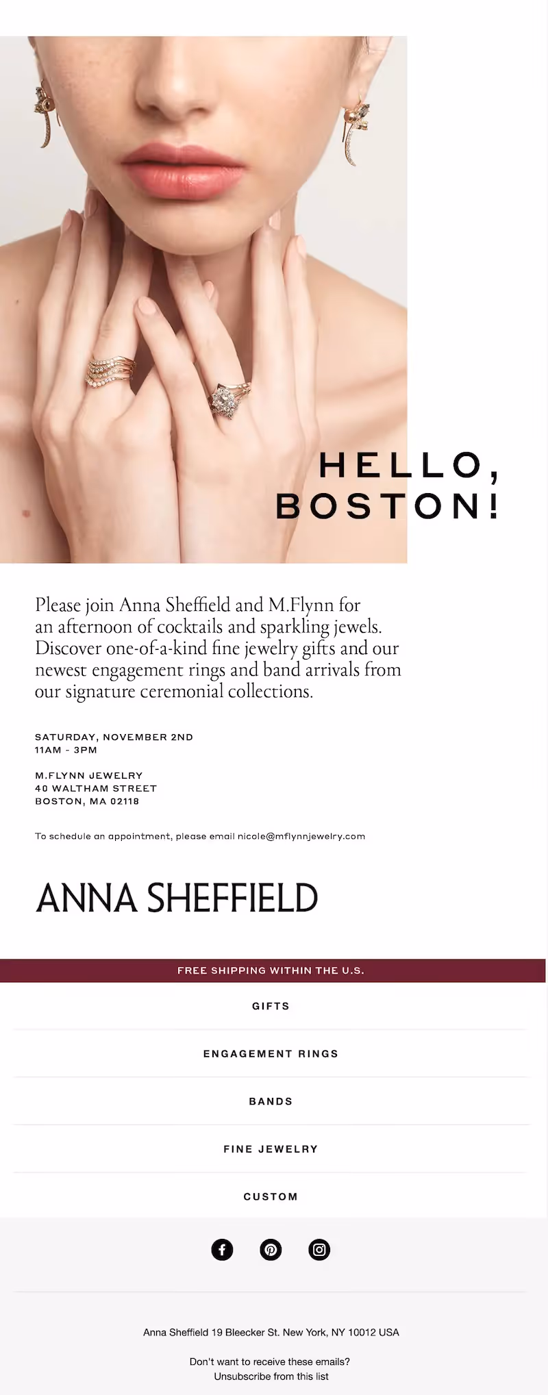 email invitation