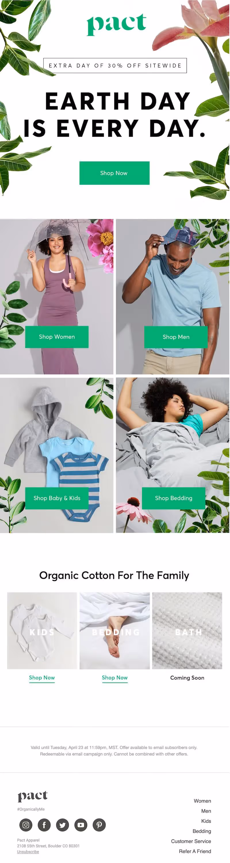 earth day email design