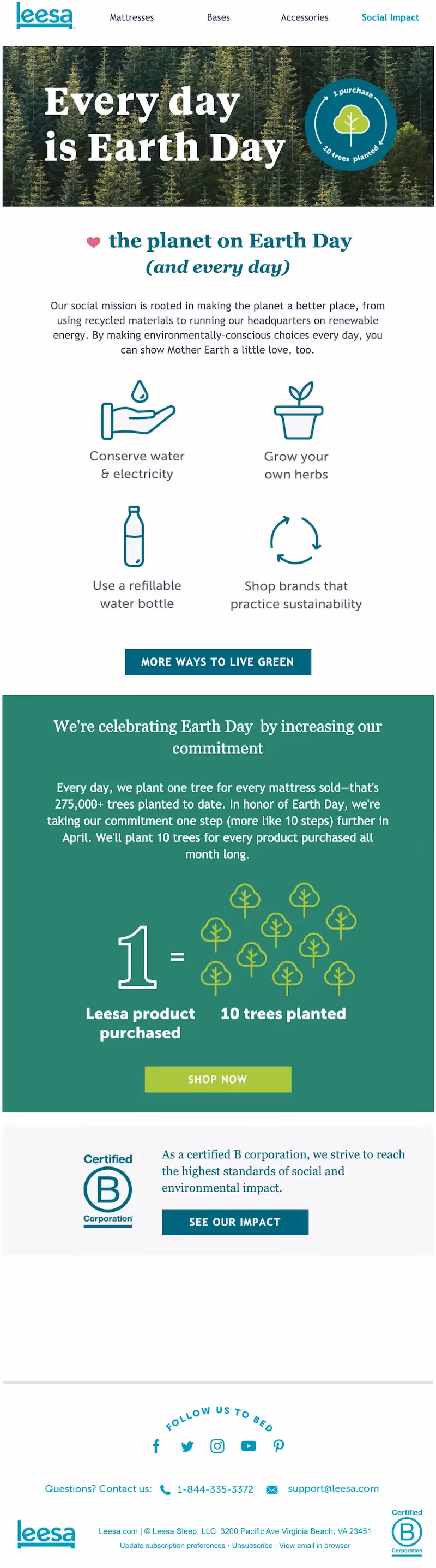 earth day email example