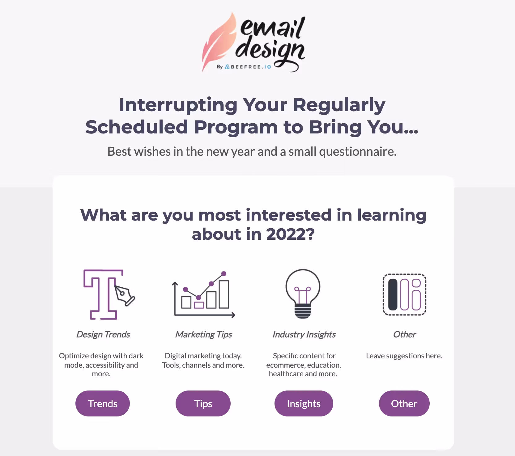 Email survey