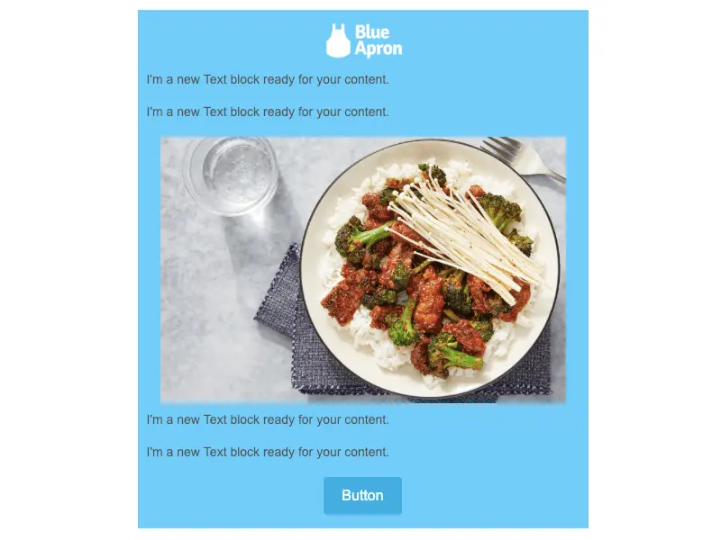 blue apron winter emails for business