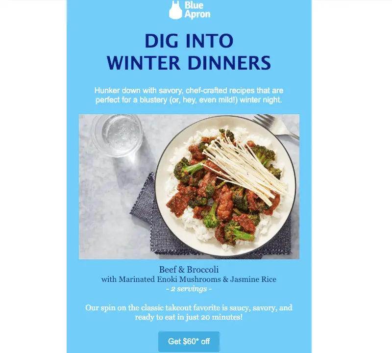 blue apron email marketing tutorial