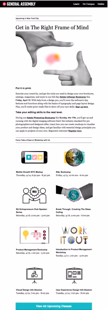 illustration in email: General Assembly
