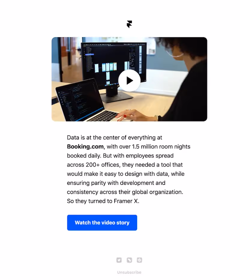 video email example