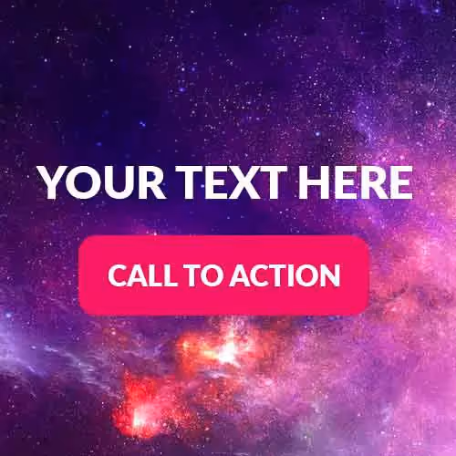 Email design tutorial example showing how to add background images, with galaxy-themed visuals, bold call-to-action button, and event promotion.