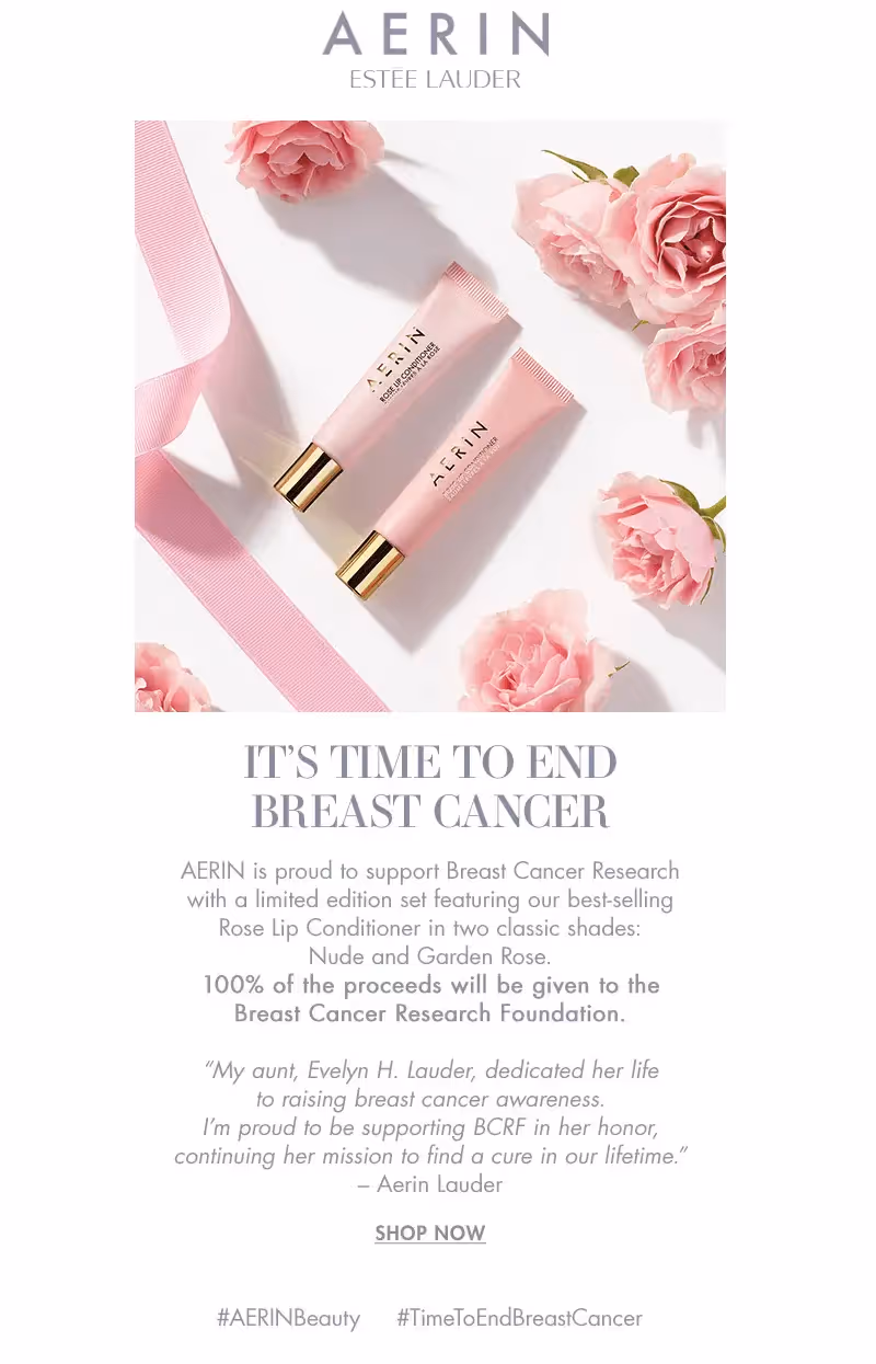 Breast Cancer Awareness Month emails