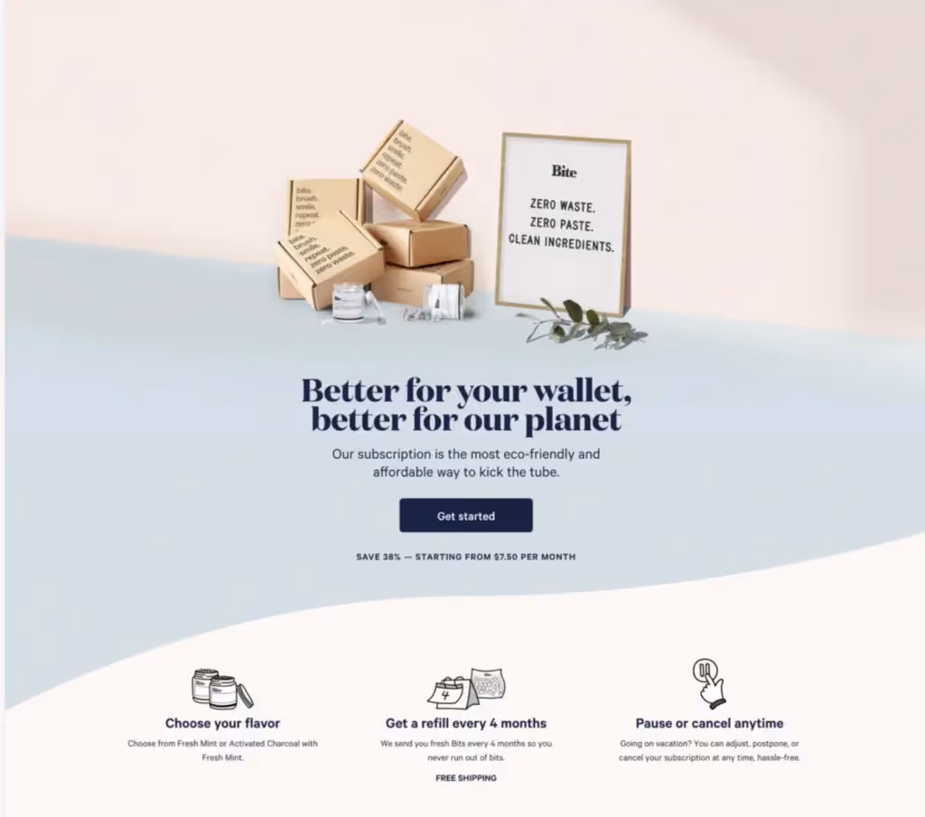 landing page example