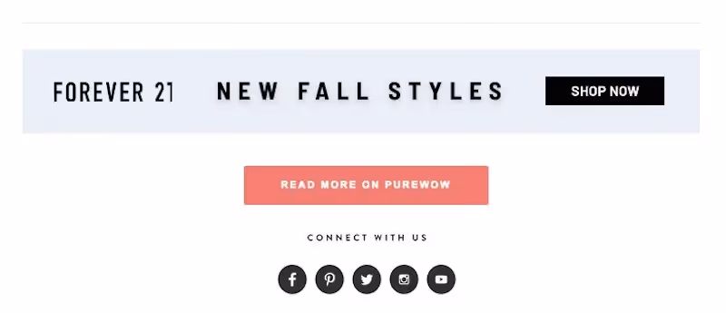 advertisement in email newsletter