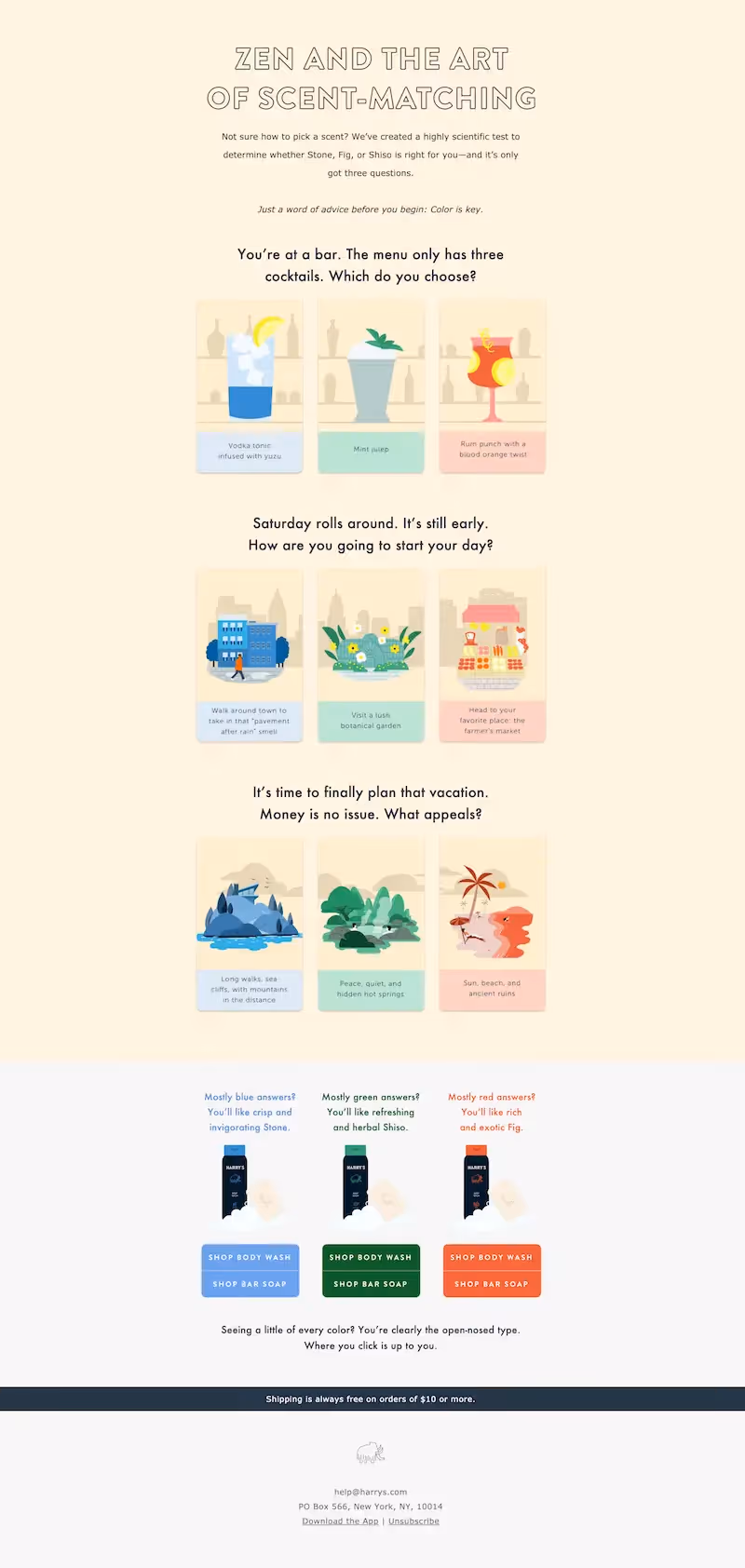 spring email with interactive content
