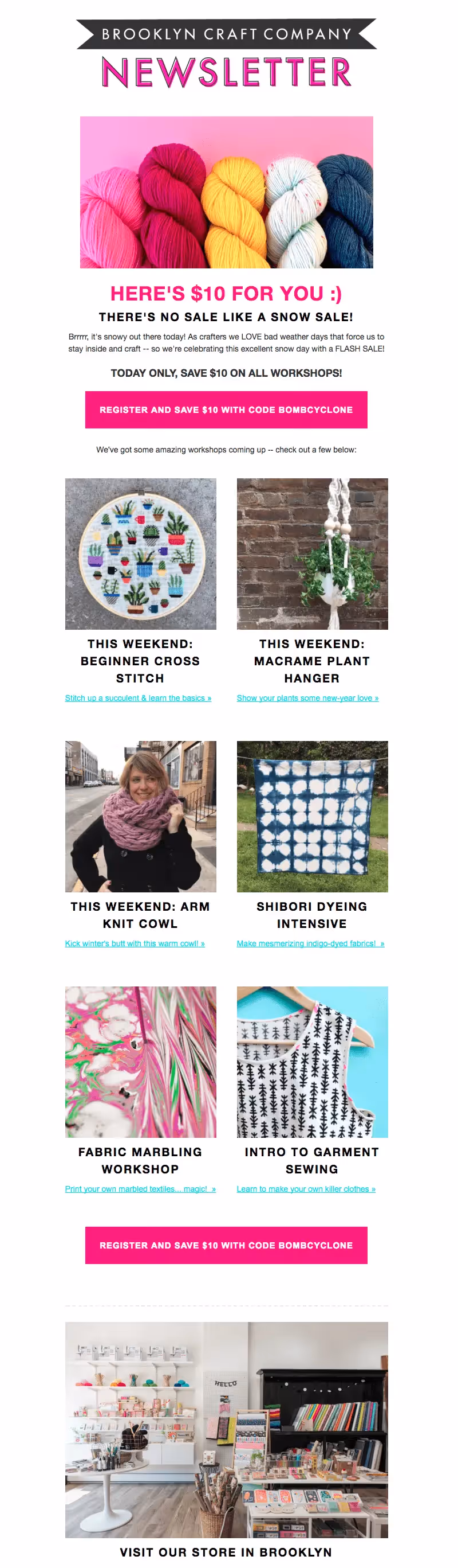 winter email campaigns