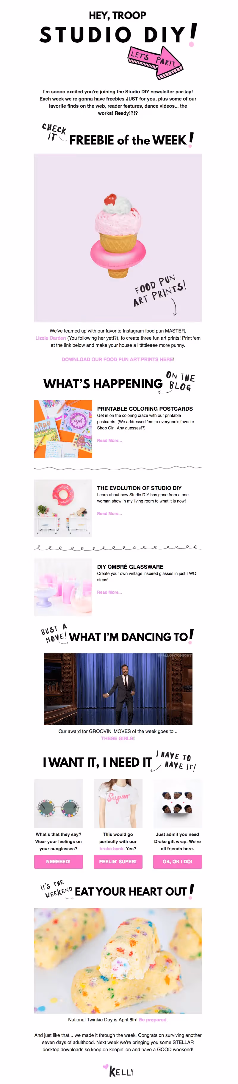 studio diy welcome email design tips