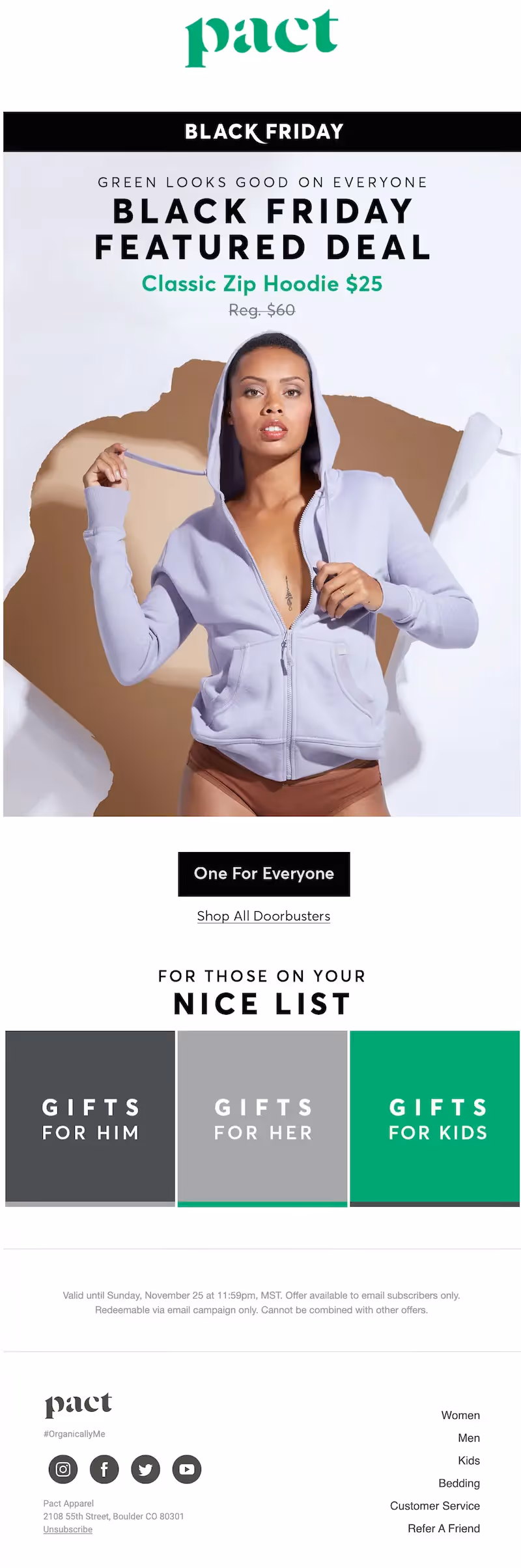 black friday sale email example