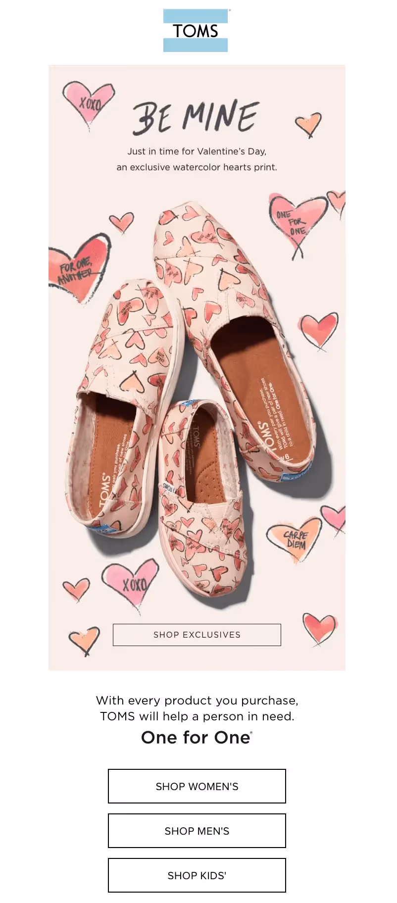 valentine's day email design