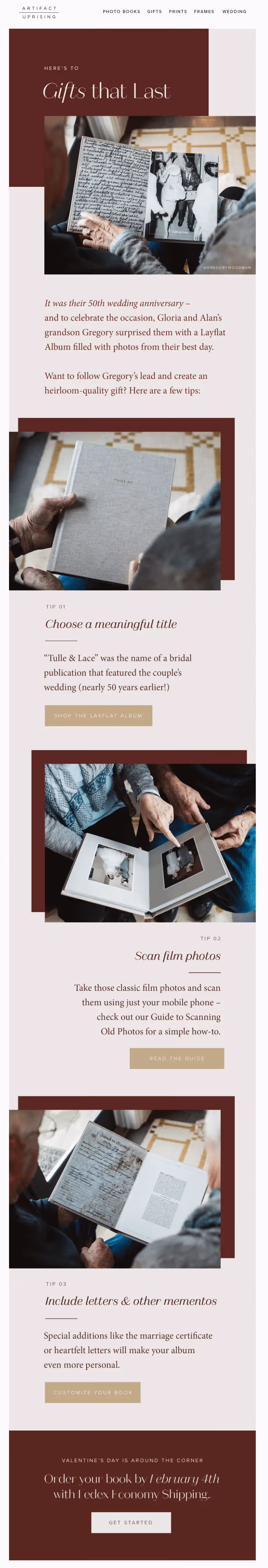 valentine's day email design